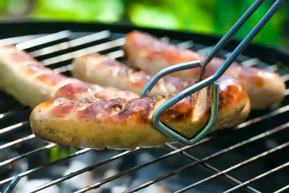 Grilling Sausages on a BBQ